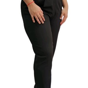 Solid black formal pant