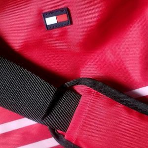 Tommy Hilfiger Red Duffle Gym Bag