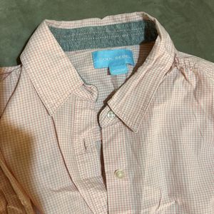 Pink Formal Checked Shirt