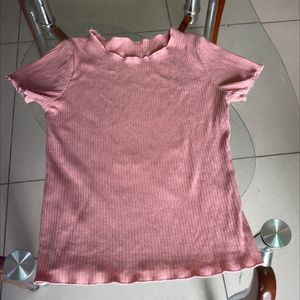 Ribbed Soft Pink Top