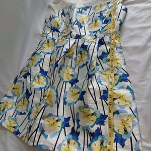 Vintage Roses Print Mini Dress