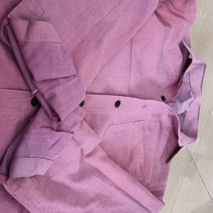 Formal Magenta Cotton Shirt