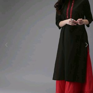 Here & Now Women Black Kurta