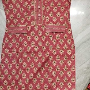 New Pink Colour Kurti