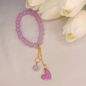 Purple And Lavender 🪻 Heart Bracelet