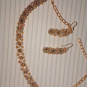 Jwellery Necklace With Earrings