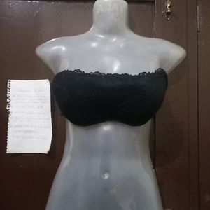 Black Strapless Bra