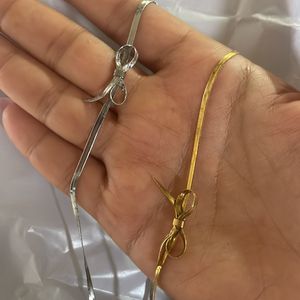 Bow Chocker Combo Silver / Gold