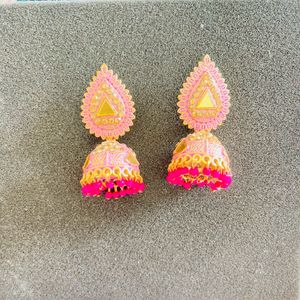 Pink Jhumka