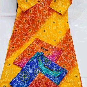 New Kurti Bandni Print