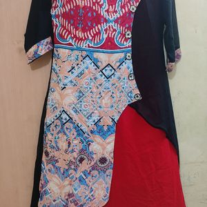 New Georgette Kurti. Free Gift Included