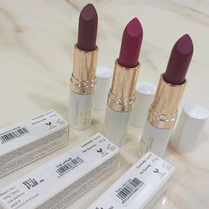 3 Satin Matte Lipsticks