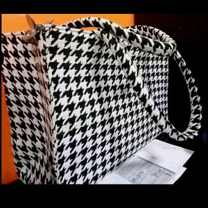 Black And White Chinese Tote Bag