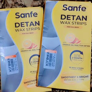 Combo Of Two Sanfe Wax Strips Packs Total 40strips