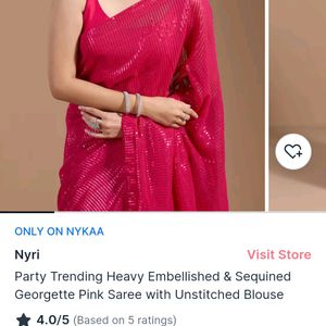 Party Trending Heavy Embellished & Sequined Saree