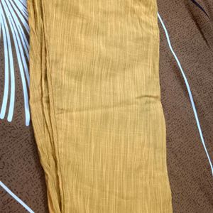 Mustard Colour Suit With Floral Georgette Dupatta