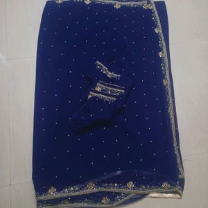 Worked Saree