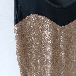 Gold Sequin Mini Dress From UK