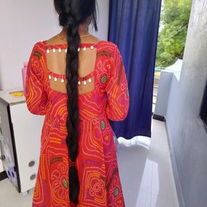 Bandhani Kurti +Dhupatta