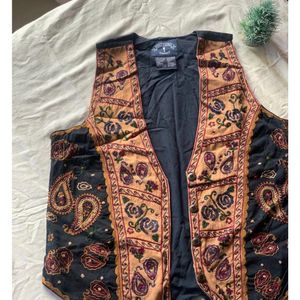 Vintage Unisex Authentic Floral Waistcoat