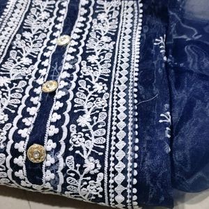 Pakistani Organza Full Unstitched Suit