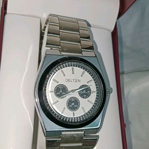 Delton Silver Chain Gents Watch