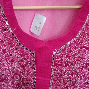 COMBO OF 2 CHIKAN KARI KURTI WITH LINING