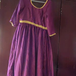 Purple Anarkali Kurta