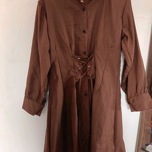 Brown Shirt Dress Latest Design