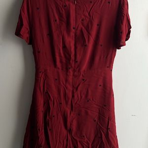 Maroon Heart Dress