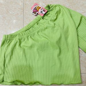 Green Colour New Top With Tag