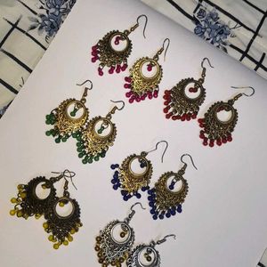 6 Pc Earrings