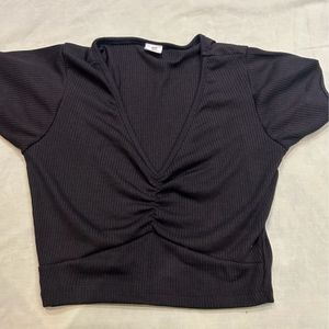 SSS Black Crop Top