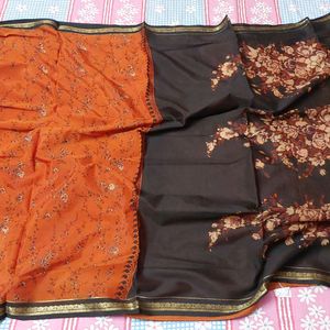 Good Condition Mysoore Silk Saree For Sale