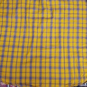 Mustard Blue Check Shirt