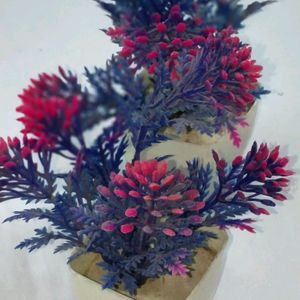 Plants 1 pair Blue multo Artificial Showpic indoor