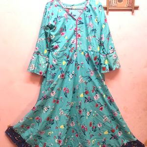 30rs Off🚚 Printed Long Dress/Anarkali