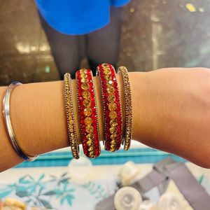 Red Bangles Set