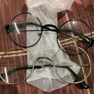 2 Round Free Size Glasses