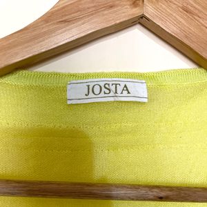 Lemon Green Cardigan By Josta