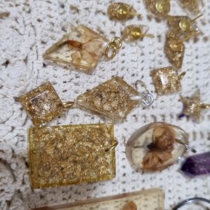 Resin Pendants and Studs