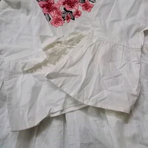 White Floral Top ( Women's)