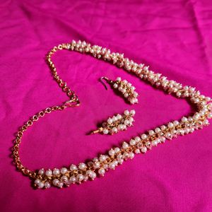 artificial pearl choker set