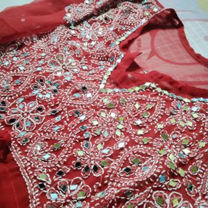 Mirror Red Top For Women