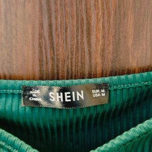 Shien Sweetheart Neck Ribbed Top