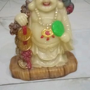 Unused Feng Shui Marble Idol With Radiant Glow