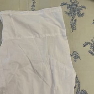 Unused , White Soft Cotton Salwar, Size L