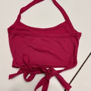 Halter string top