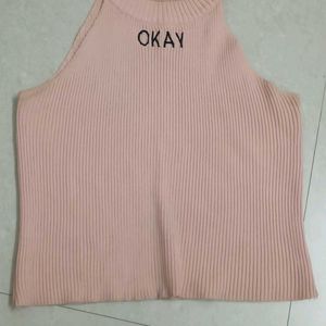 baby pink tank top