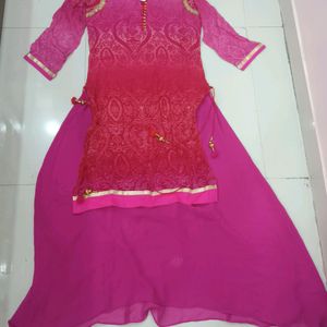 Multi Colored Georgette Kurta